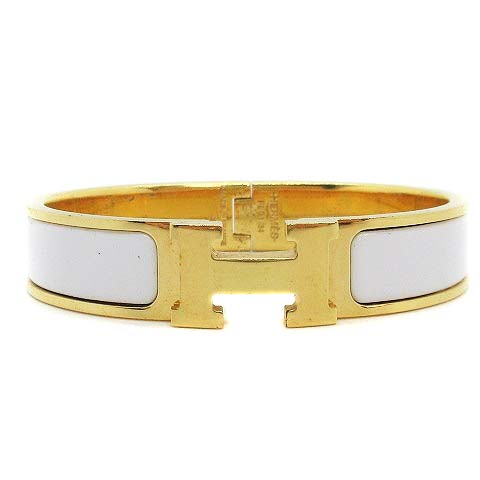エルメス Hermes クリッククラック Pm バングル Hロゴ 白 ホワイト イエローゴールド色 Yi6 Oh レディース 170 ベクトルパーク