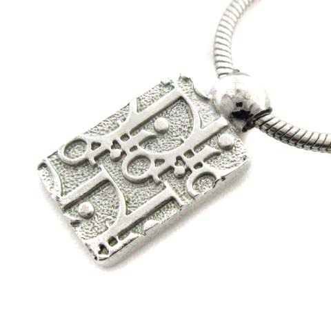 クリスチャンディオール Christian Dior CD ロゴプレートネックレス 