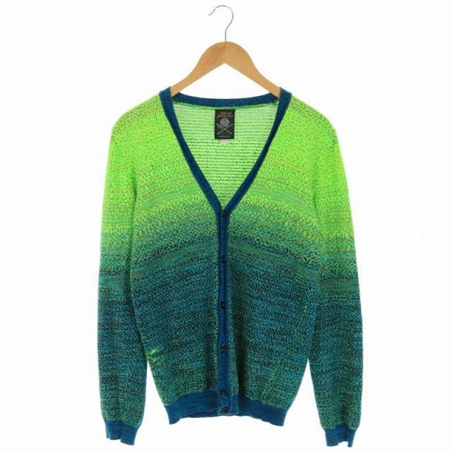 ディーゼル DIESEL グラデーションカーディガン ニット 長袖 Vネック M 