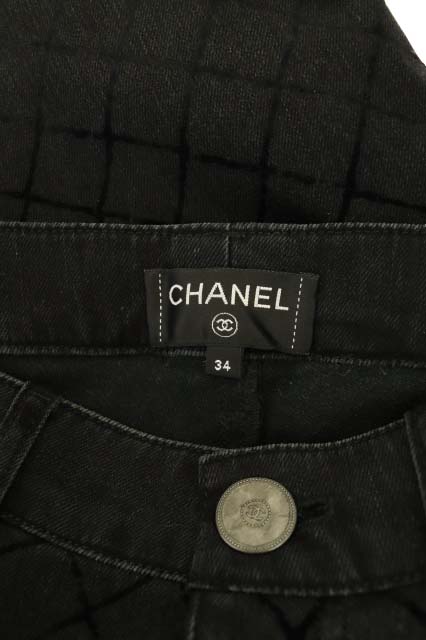 シャネル CHANEL マトラッセステッチ 裾ジップ クロップド