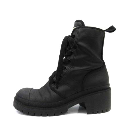 マークジェイコブス MARC JACOBS CANVAS COMBAT BOOT ブーツ ショート 