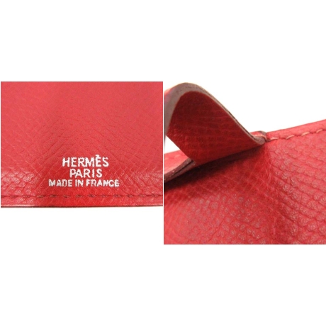エルメス HERMES パスケース 定期入れ レザー ストラップ付き