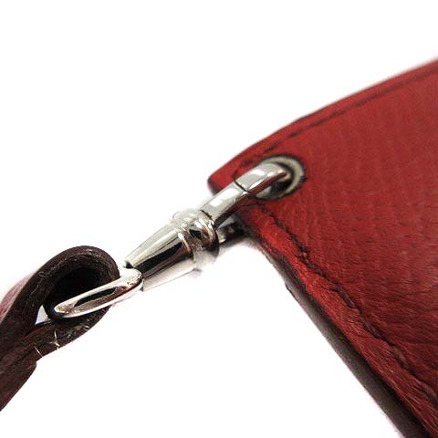エルメス　コインケース　ストラップ付き　ボルドー（レッド）HERMES 2016年 春夏 HERMES エルメス ストラップ付 コインケース