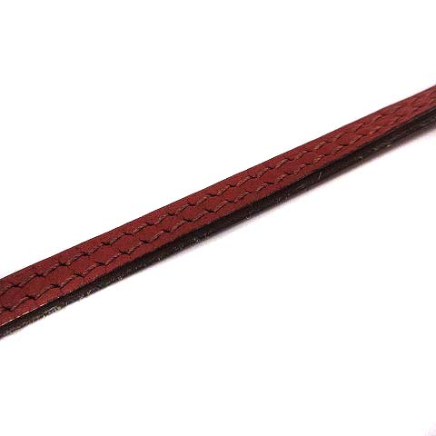 新品　エルメス　レザー　フォトケース　赤 エルメス HERMES パスケース 定期入れ レザー ストラップ付き