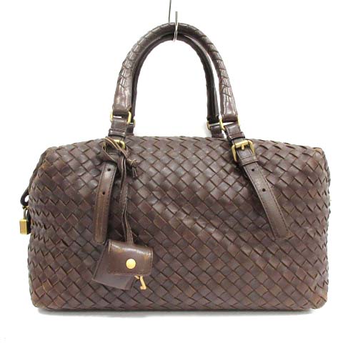 ボッテガヴェネタ BOTTEGA VENETA イントレチャート ボストンバッグ  