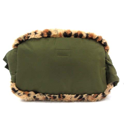 サカイ sacai × ポーター PORTER 19AW LEOPARD FAUX FUR WAIST BAG 