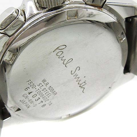 ポールスミス PAUL SMITH 腕時計 クオーツ クロノグラフ シルバー色  