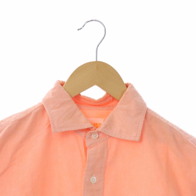 アベイシングエイプ A Bathing Ape 大猿ワッペンコットンシャツ 長袖 前開き M オレンジ Cm Os メンズ 170 ベクトルパーク