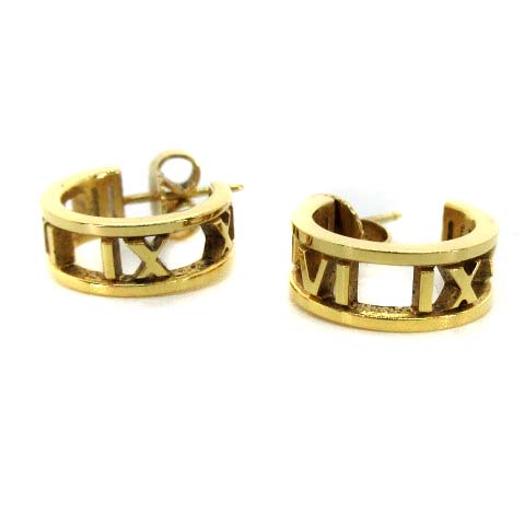 ティファニー TIFFANY & CO. アトラスフープピアス セット K18YG 