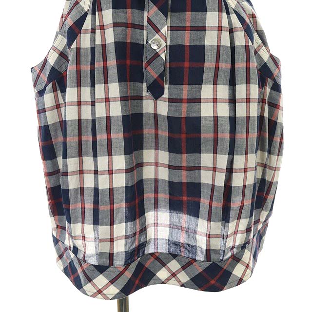 バーバリーブルーレーベル★半袖チェックワンピース　ベルト付き　38 バーバリーブルーレーベル BURBERRY BLUE LABEL チェック 半袖