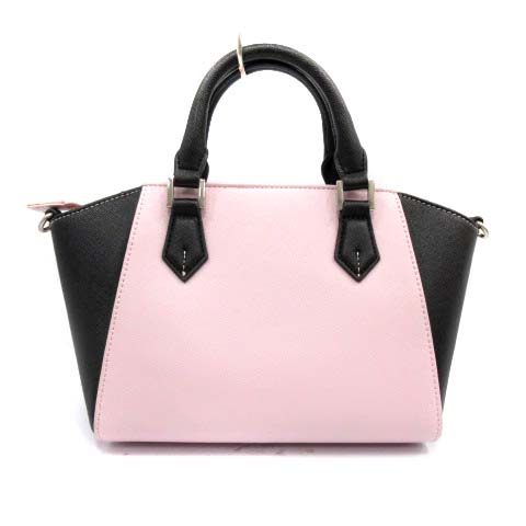 サマンサベガ Samantha Vega ハンドバッグ ショルダーバッグ 2way シルバー金具 バイカラー ピンク 黒 ブラック An2 レディース 170 ベクトルパーク