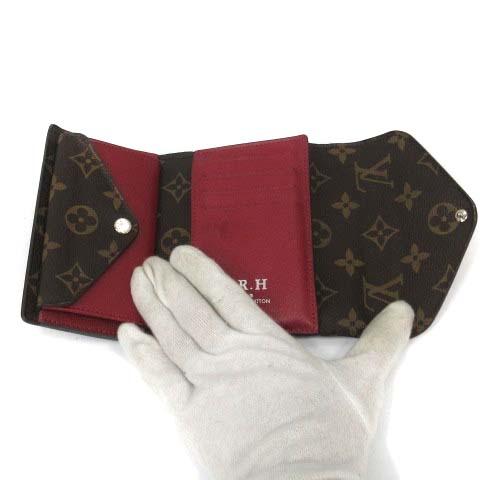 ルイヴィトン M60494 三つ折り財布 フューシャ LOUIS VUITTON 小銭入れ  