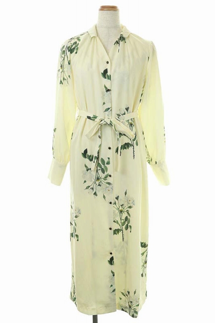 未使用品 アメリヴィンテージ Ameri Vintage 21ss Posie Shirt Dress シャツワンピース 長袖 フレア ロング ベルトリボン 花柄 F アイボリー Os レディース 170 ベクトルパーク 未使用品 アメリヴィンテージ Ameri Vintage 21ss Posie Shirt Dress シャツワンピース 長袖 フレア ロング ベルトリボン 花柄 F アイボリー Os レディース 170 ベクトルパーク