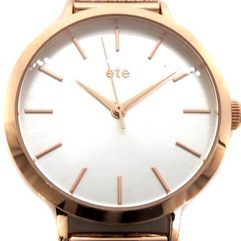 エテ Ete ボーイフレンドウォッチ メッシュベルト 腕時計 アナログ ゴールド色 0403 0405 An40 Sh レディース 170 ベクトルパーク