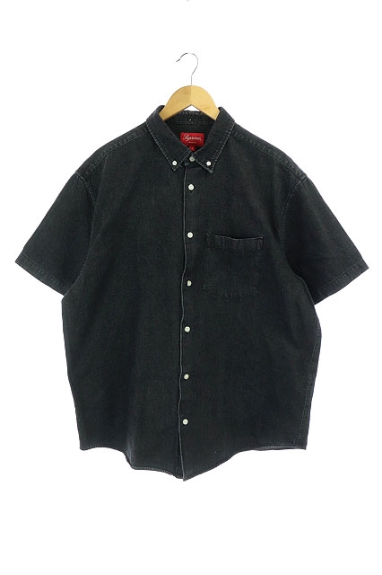 シュプリーム SUPREME 21SS Embossed Denims s/s Shirt デニムシャツ 