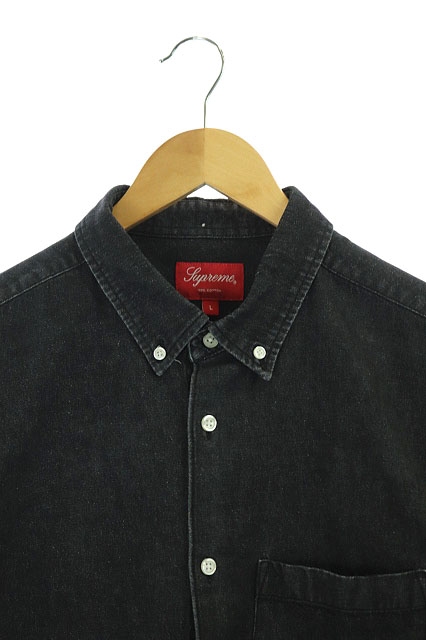 シュプリーム SUPREME 21SS Embossed Denims s/s Shirt デニムシャツ 