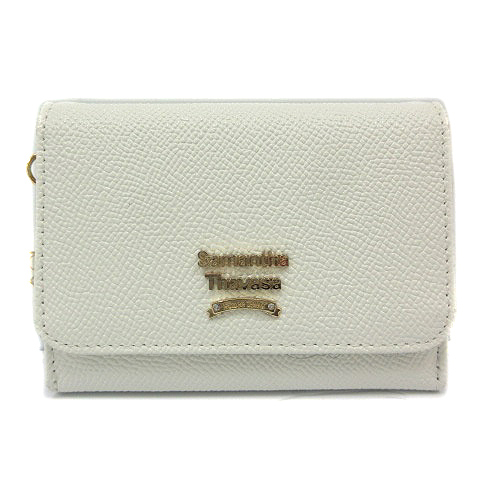 サマンサタバサ Samantha Thavasa ディズニーコレクション ミニー フィガロ パスケース レザー カード入れ ロゴ 白 ホワイト Sr23 レディース 170 ベクトルパーク