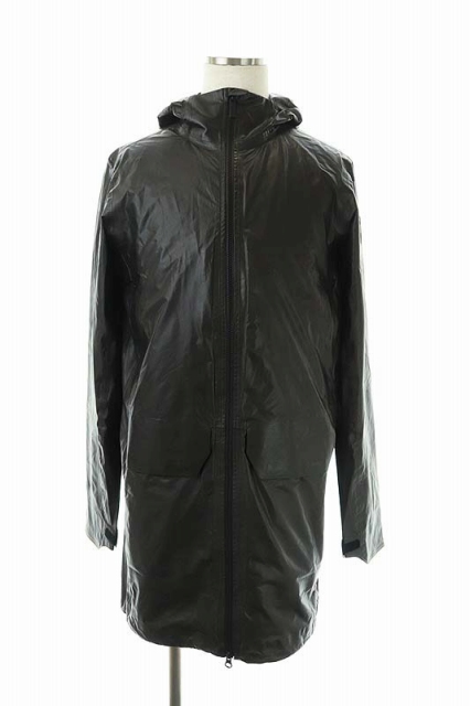 未使用品 カナダグース Canada Goose Gore Tex Nomad ジャケット レインコート レインジャケット ミドル丈 フード ナイロン 撥水加工 防水加工 国内正規 S 黒 ブラック 5615m Es Os Sh メンズ 170 ベクトルパーク