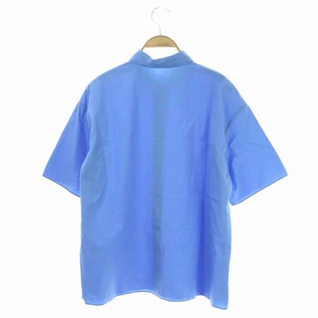 Plage ブルー　【定番】Linen オーバーサイズシャツ plage ブラウス シャツ Linen Big レディース : ZOZOTOWN Yahoo