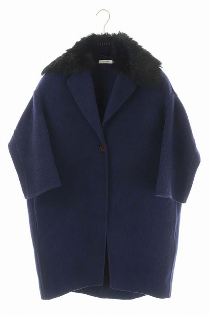 セリーヌ CELINE フィービーファイロ ムートンカラー 2WAY コート 