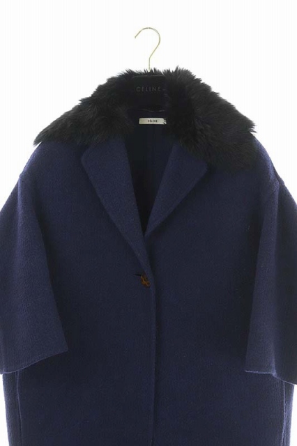 セリーヌ CELINE フィービーファイロ ムートンカラー 2WAY コート  