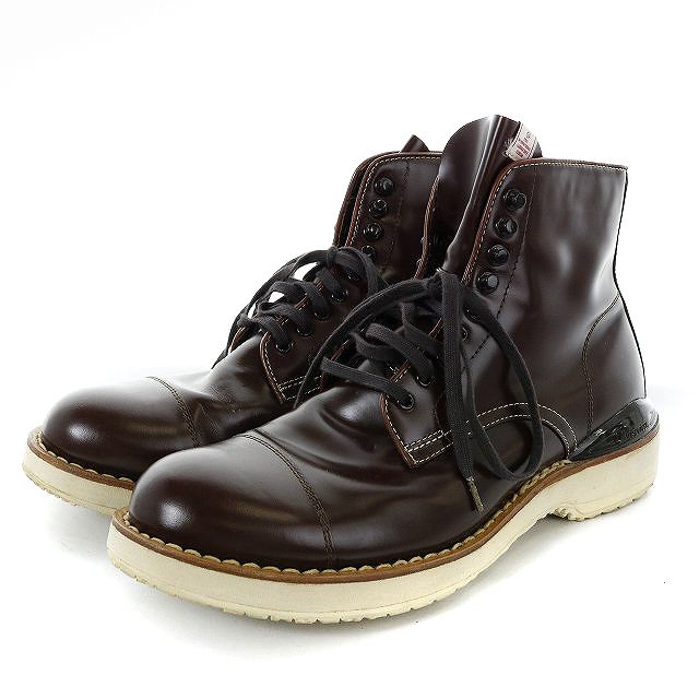 特価ブランド シューズ ショートブーツ レースアップブーツ Folk Virgilcap Visvim ビズビム 28 5cm メンズ Sh Hz15 ブラウン 茶 ブーツ Pasnsoft Com