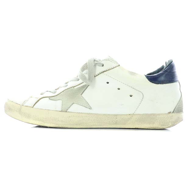 ゴールデングース Golden Goose Deluxe Brand Superstar スニーカー ローカット Used加工 38 24cm 白 ホワイト 紺 ネイビー Yi15 レディース 170 ベクトルパーク ゴールデングース Golden Goose Deluxe Brand Superstar スニーカー ローカット Used加工 38 24cm 白 ホワイト 紺 ネイビー Yi15 レディース 170 ベクトルパーク