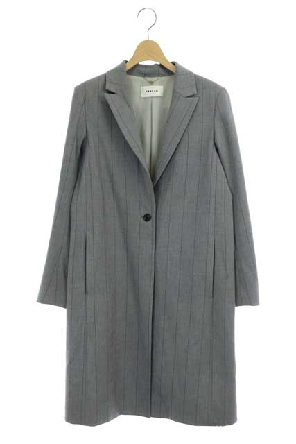 フレイアイディー Fray I D ストライプ チェスターコート 薄手 ミドル丈 総裏地 0 グレー Cm Os レディース 170 ベクトルパーク