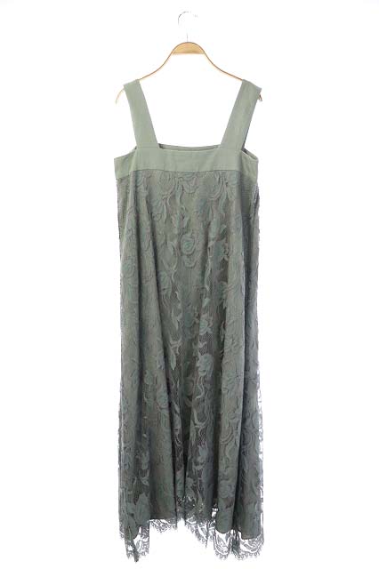 エブール Ebure レースワンピース フレア 花柄 ロング ノースリーブ ライトグリーン ピンク Hs Os Sh レディース 170 ベクトルパーク