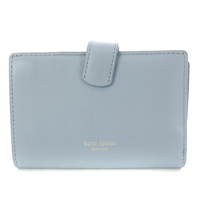 ケイトスペード Kate Spade Spademals Mod Dog 二つ折り財布 ウォレット 小銭入れ レザー 犬 ドッグ 水色 Hz34 レディース 170 ベクトルパーク