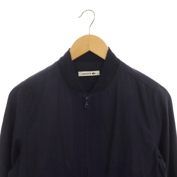 ラコステ LACOSTE ジップアップジャケット ブルゾン 34 紺 ネイビー 