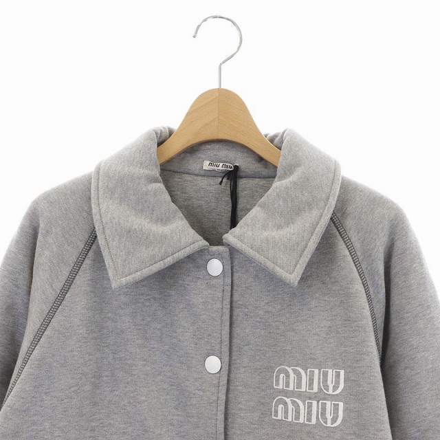 未使用品 ミュウミュウ miumiu 21AW プリントコットン スウェット 