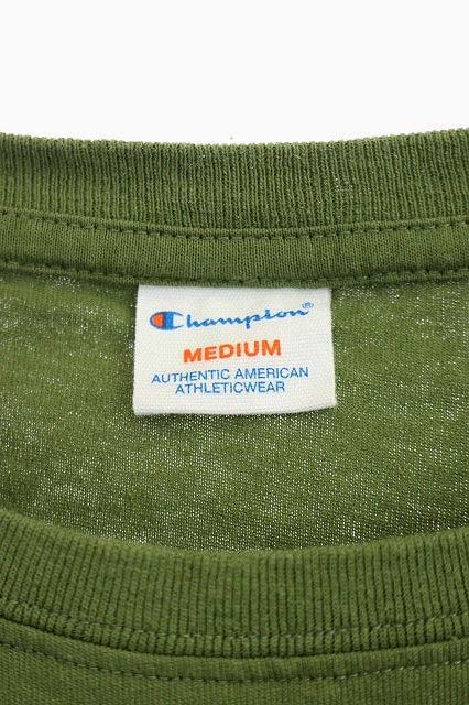 チャンピオン Champion 半袖ロングワンピース コットン M 緑 グリーン Df Os レディース 170 ベクトルパーク