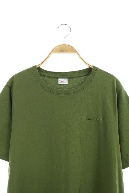チャンピオン Champion 半袖ロングワンピース コットン M 緑 グリーン Df Os レディース 170 ベクトルパーク