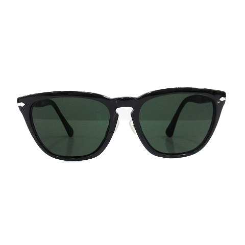 ペルソール Persol ウェリントン サングラス 眼鏡 度入り プラスチックフレーム 55 18 145 黒 ブラック 緑 グリーン 3024 S 95 Hz33 レディース 170 ベクトルパーク