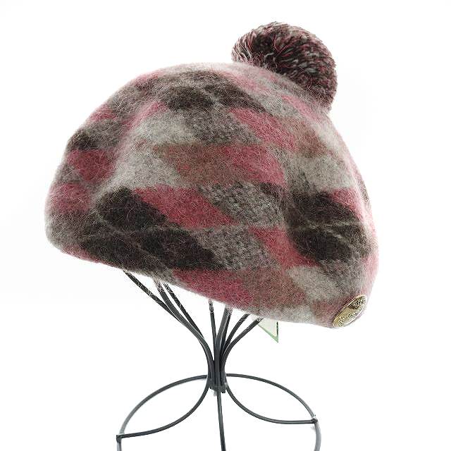 未使用品 ヴィヴィアンウエストウッド Vivienne Westwood ベレー帽 帽子 ポンポン付き アーガイル柄 ウール モヘア混 S M グレー ピンク 白 ホワイト Hz5 レディース 170 ベクトルパーク 未使用品 ヴィヴィアンウエストウッド Vivienne Westwood ベレー帽 帽子 ポンポン付き アーガイル柄 ウール モヘア混 S M グレー ピンク 白 ホワイト Hz5 レディース 170 ベクトルパーク