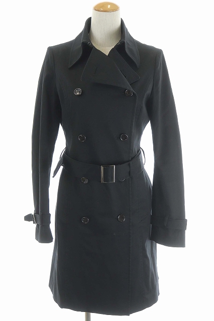 ブラック バイ マウジー Black By Moussy ベルト付トレンチコート スプリングコート アウター ロング 2 黒 ブラック Df Os レディース 170 ベクトルパーク