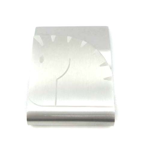 エルメス HERMES マネークリップ馬型 ホース メタル シルバー色 /YO3  