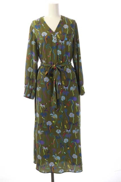 ポールスミス PAUL SMITH PS フラワープリントロングワンピース 長袖 