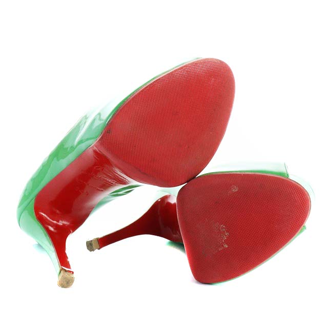 Christian Louboutinエナメルグリーン ハイヒール Christian Louboutinエナメルグリーン ハイヒール Christian