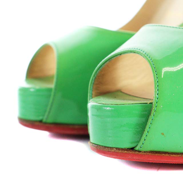 Christian Louboutinエナメルグリーン ハイヒール Christian Louboutinエナメルグリーン ハイヒール