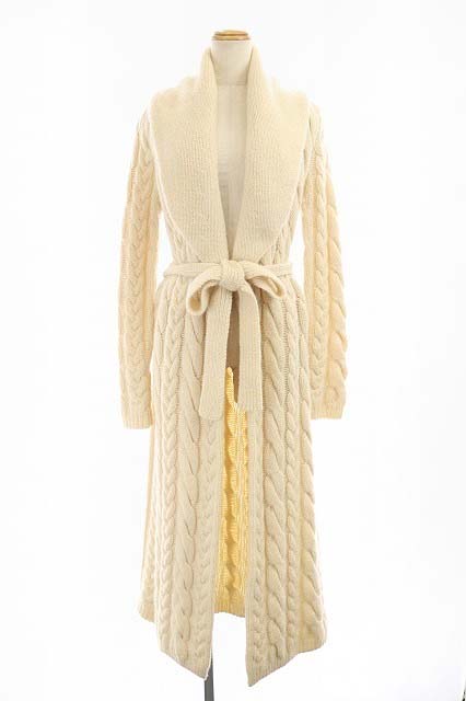 ラルフローレン RALPH LAUREN カシミヤ ウール ケーブル ラメ糸混  