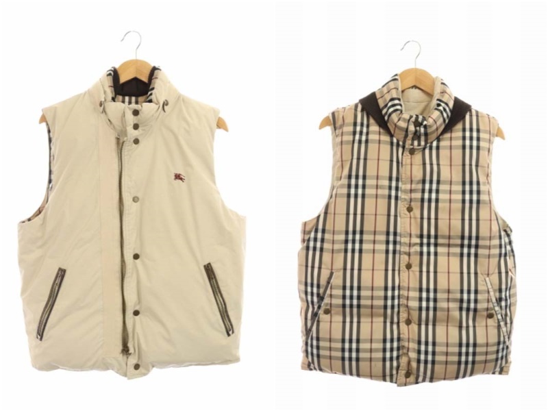 【BURBERRY LONDON】ダウンベスト付きコート　ノバチェック　ベージュ バーバリー ロンドン BURBERRY LONDON ダウンベスト アウター ノバ
