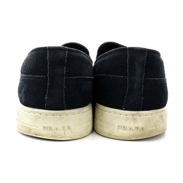 プラダ リネアロッサ PRADA LINEA ROSSA スリッポン スエード ラウンド 