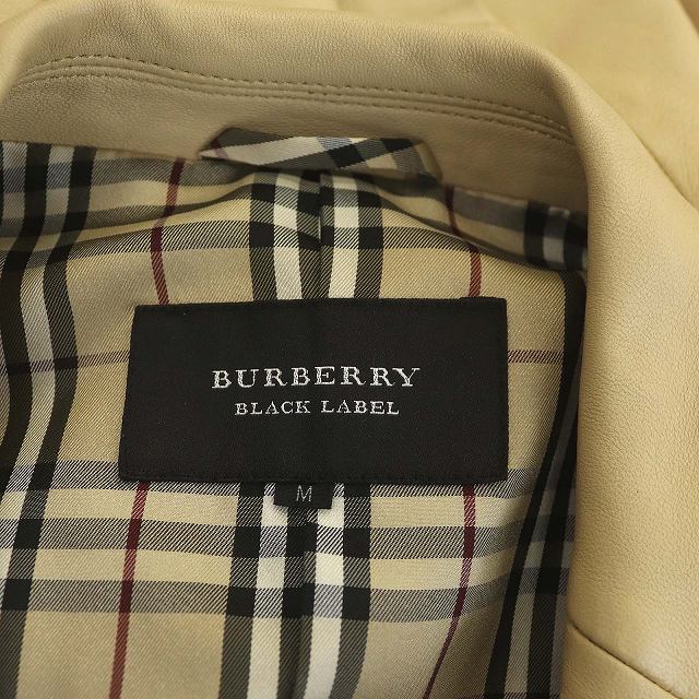 バーバリーブラックレーベル BURBERRY BLACK LABEL 2Bレザージャケット 