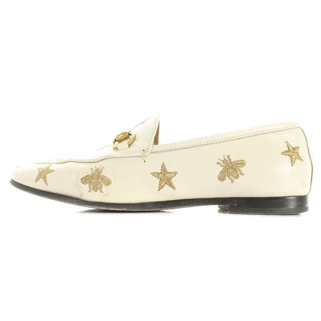 グッチ GUCCI ヨルダーン エンブロイダリー付き ビットローファー 