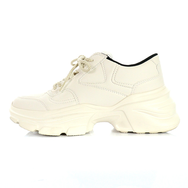 ザラ Zara スニーカー プリムソール スニーカー フェイクレザー 39 25 3cm オフホワイト Ak21 レディース 170 ベクトルパーク