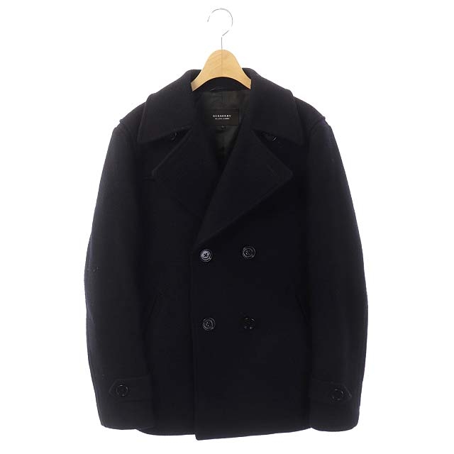 ブラックレーベル ウールピーコート Lサイズ ブラック 洋服 でかき