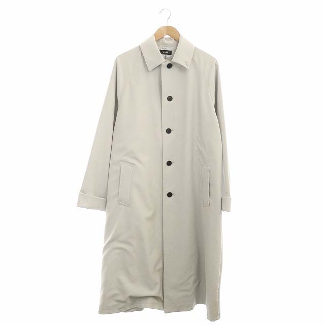 クーピー Kuuupy シングルトレンチコート ステンカラーコート アウター ロング M ライトグレー Df Os メンズ 170 ベクトルパーク
