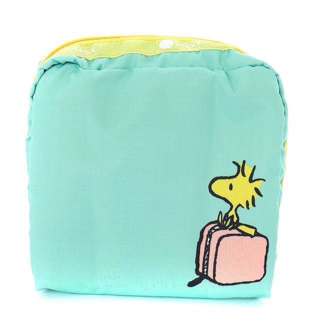 レスポートサック LesportSAC MED SQUARE COSMETICスヌーピー